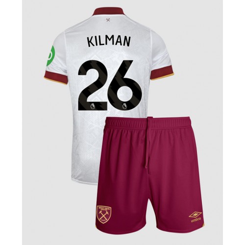 Dětský fotbalový dres West Ham United Max Kilman #26 2024-25 Třetí Krátký Rukáv (+ trenýrky)